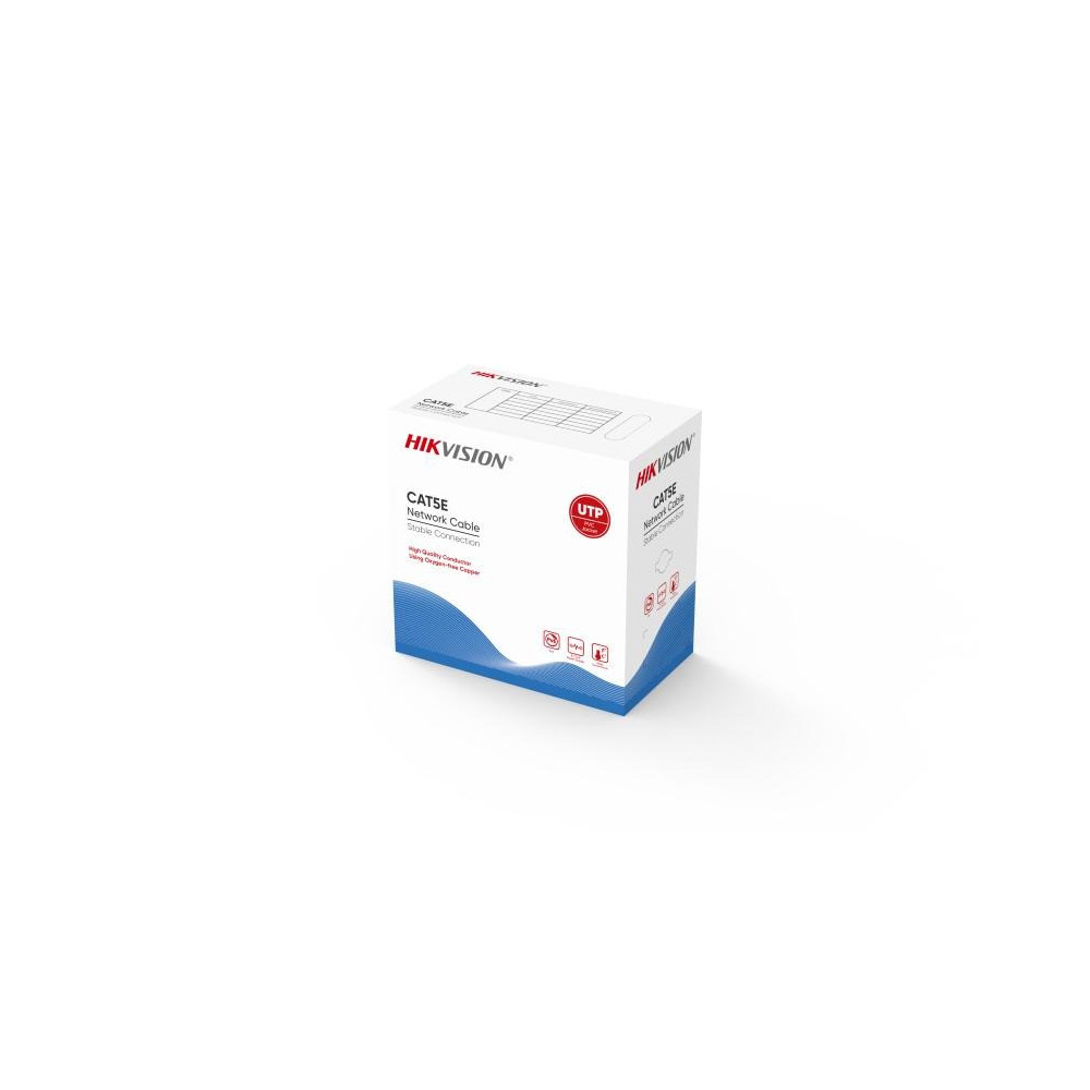 Kabelis ry&scaron;io Hikvision UTP 5E Hikvision DS-1LN5E-E/E (305m.) KRUTP5HIK045