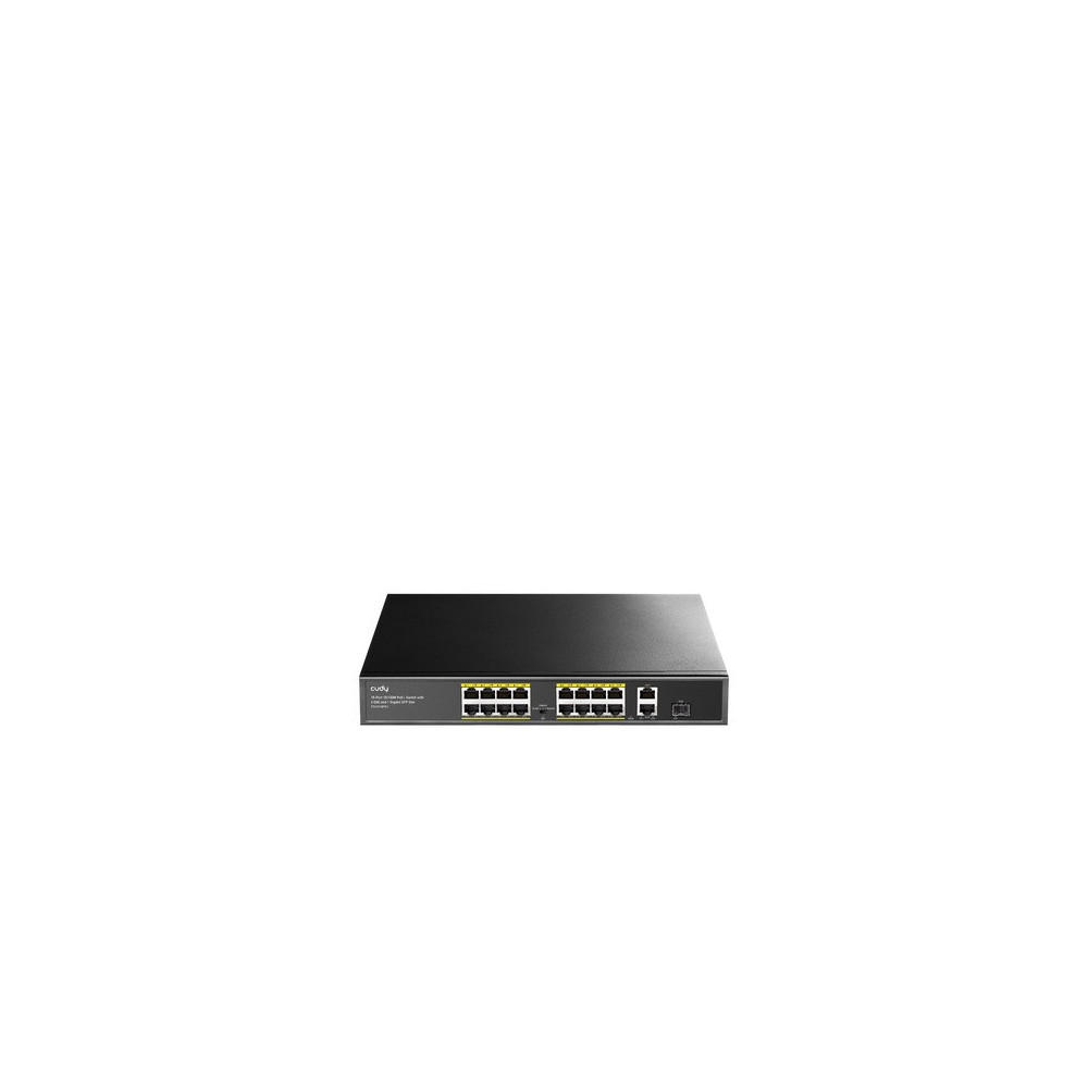 16 prievadų komutatorius CUDY FS1018PS1 SWITCHCUDYFS1018PS1