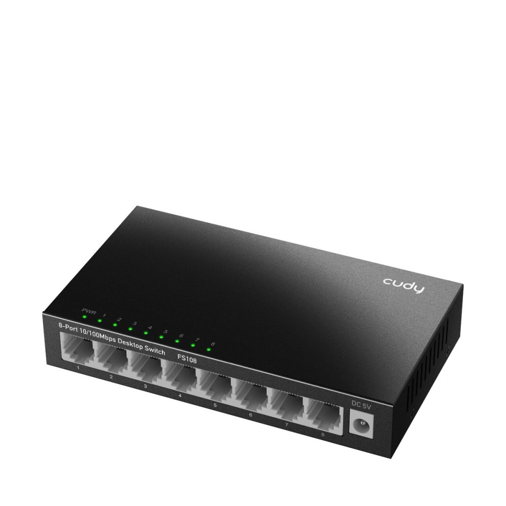 8 prievadų komutatorius CUDY FS108 SWITCHCUDYFS108