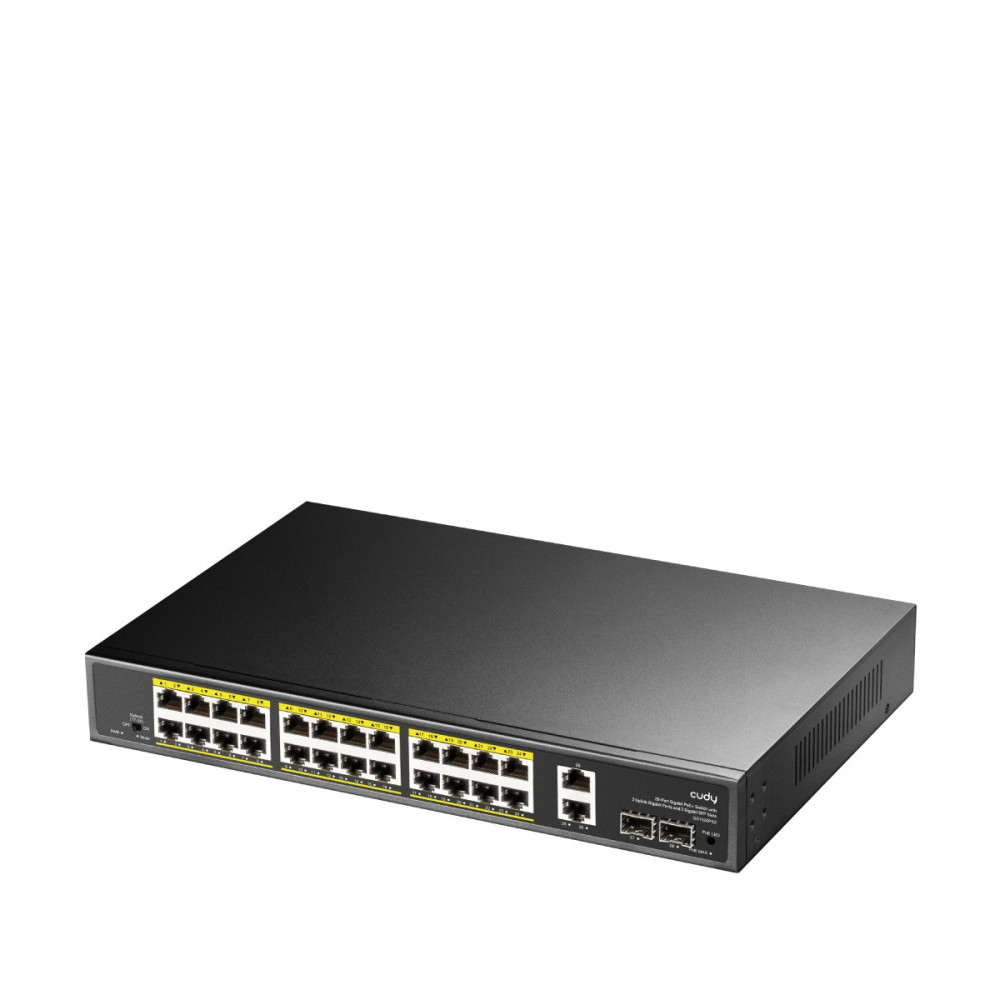 24 prievadų komutatorius CUDY GS1026PS2 SWITCHCUDYGS1026PS2