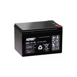 Akumuliatorius 12V 15h F2 6.3mm AGM VRLA NERBO NBC15-12L AN1512F2
