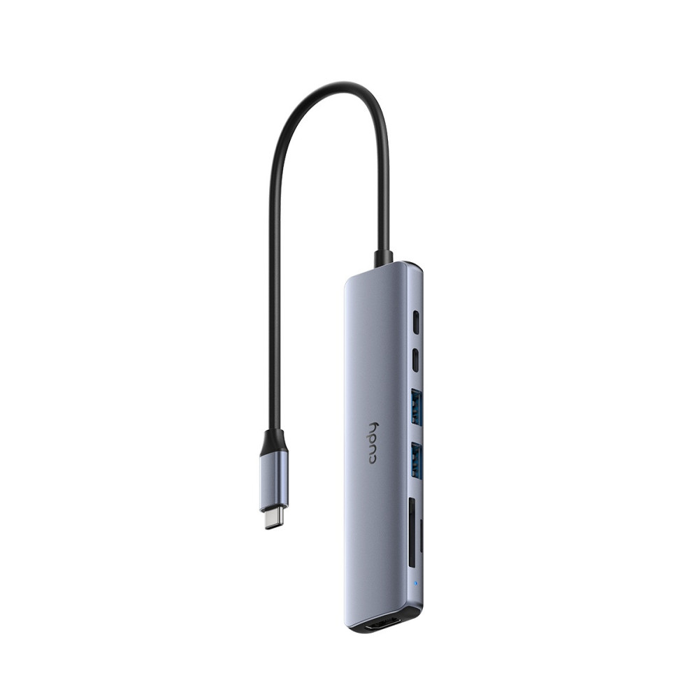 Adapteris CUDY UH407 USB-C į 2xUSB-A ir USB-C CUDYUH407