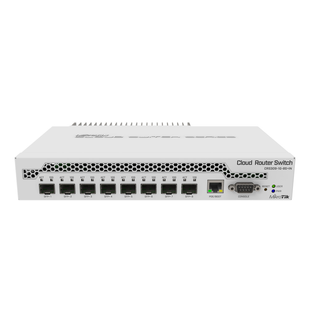 Komutatorius 9 prievadų Mikrotik CRS309-1G-8S+IN MIKROTIKCRS3091G8SIN