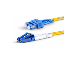Optinis jungiamasis laidas LC/UPC&ndash;LC/UPC (Duplex, OS1/OS2, G657A1, LSZH, SM, 3mm, 1m) OPTJUNGLCLCDUP1M3MM