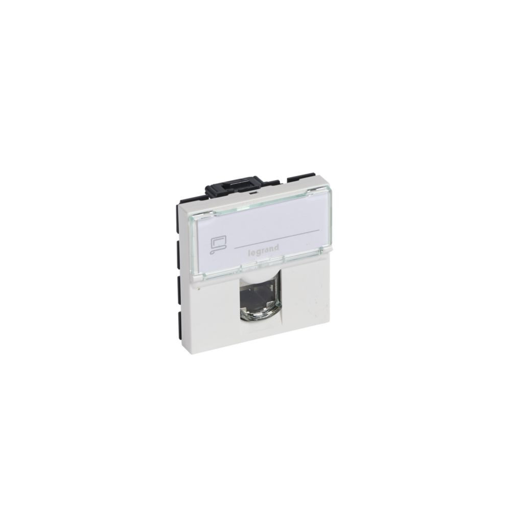 RJ45 lizdas Legrand Mosaic 076564 (Baltas, UTP Cat6, 2 mod.) L076564