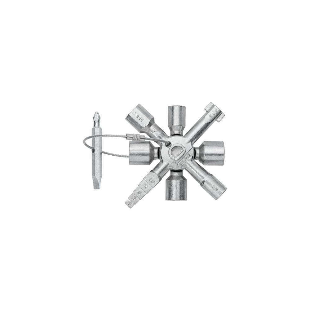Universalus raktas Knipex 00 11 01 (skydams, metalinis) KNIPEX001101
