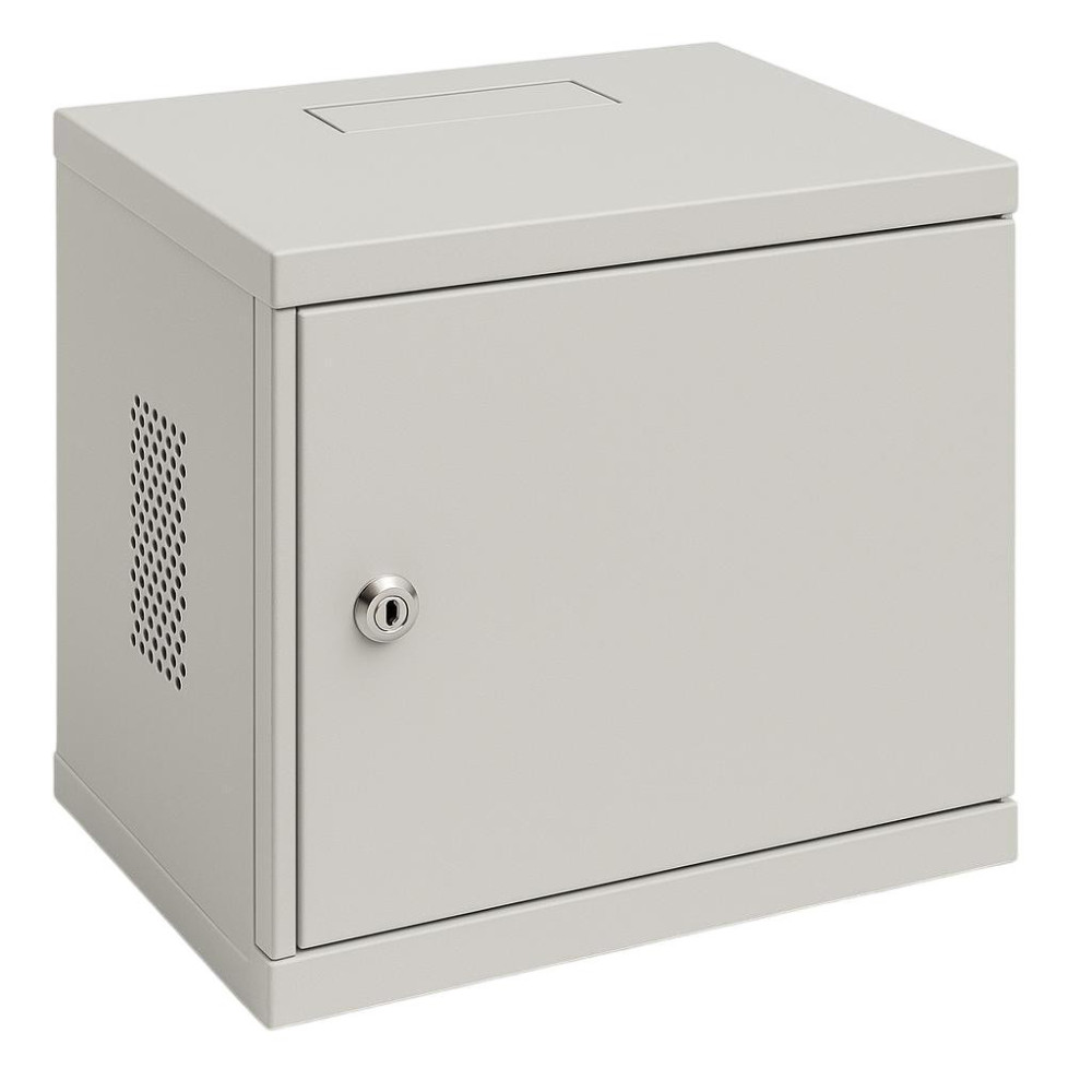 Komutacinė spinta 10'' pakabinama 6U 300x300x279mm (pilka, nesurinkta) KS6U300x300PAKIPASP3306
