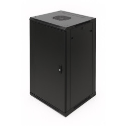 Komutacinė spinta 19'' pakabinama 15U 600x450mm (juoda, nesurinkta, IP20) ASP2-6415 KS15U600X450PAISJASP6415