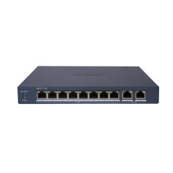 10 prievadų, 8 PoE komutatorius Hikvision DS-3E1510P-EI/M(B) SWITCHDS3E1510PEIMB