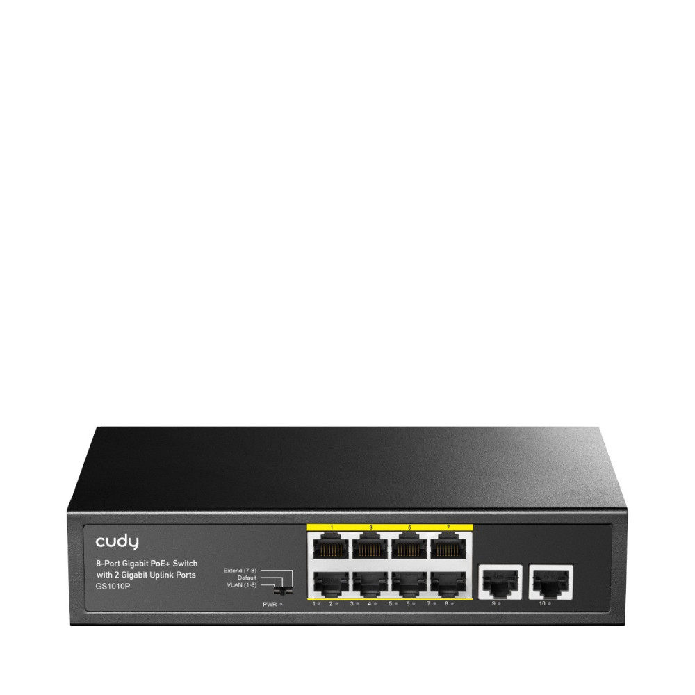 8 prievadų komutatorius CUDY GS1010P SWITCHCUDYGS1010P