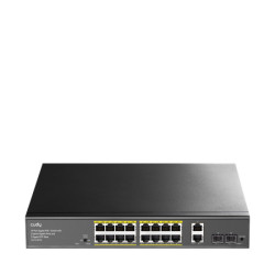 18 prievadų komutatorius CUDY GS1018PS2 SWITCHCUDYGS1018PS2