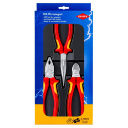 Replių rinkinys elektrikams Knipex 00 20 12 (3 vnt., 1000V) KNIPEX002012