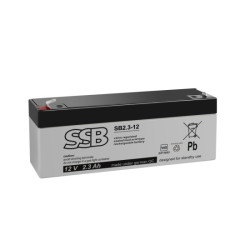Akumuliatorius (AGM) SSB SB (2.3Ah, 12V, F1, VRLA) AS23AH12V