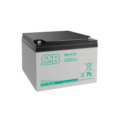Akumuliatorius (AGM) SSB SBL (26Ah, 12V, F13 M5, VRLA) AS26AH12VM5F13