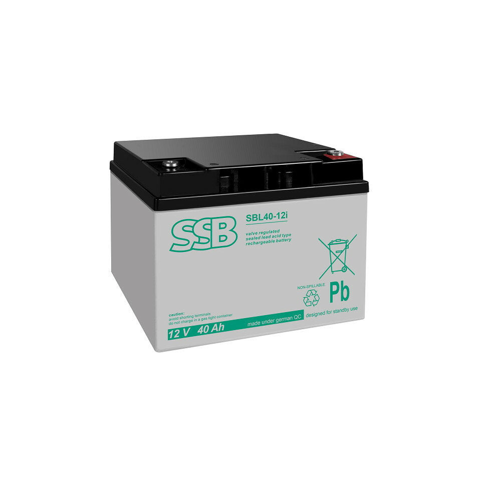 Akumuliatorius (AGM) SSB SBL (40Ah, 12V, F13 M6, VRLA) AS4012