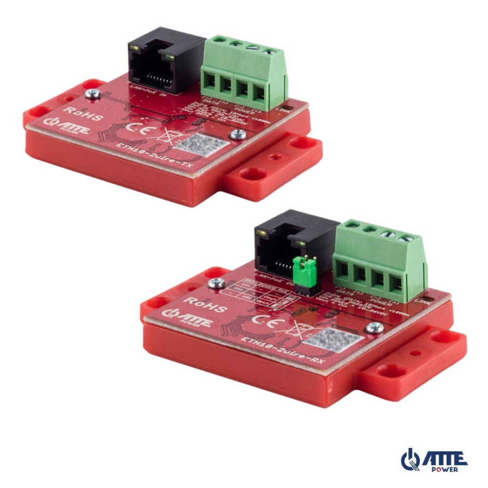 LAN perdavimo komplektas ATTE ETH10-2WIRE-SET ATTEETH102WIRESET