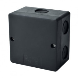 Hermetinė paskirstymo dėžutė Kopos KSK 80_FA (juoda, 81x81x54mm, IP66, UV atspari) KOPOSKSK80