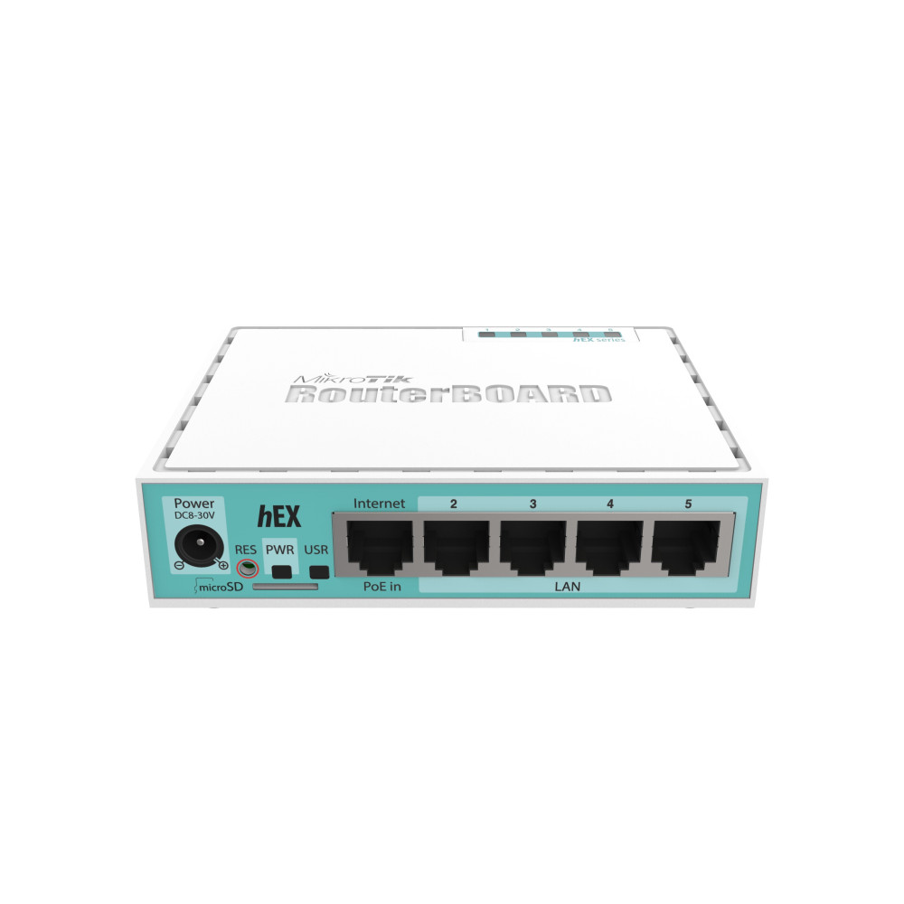 Mar&scaron;rutizatorius 5 prievadų MikroTik RB750Gr3 hEX RB750GR3