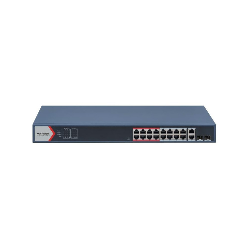 Komutatorius 18 prievadų Hikvision DS-3E1318P-EI(B) (valdomas) SWITCHDS3E1318PEIB