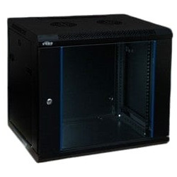 Komutacinė spinta 10'' pakabinama 12U 300x300x656,70mm (juoda, nesurinkta, IP20) ASP-3312 KS12U300x300PAKISJASP3312