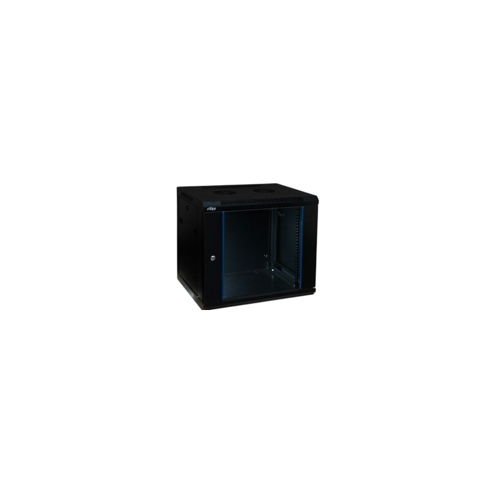 Komutacinė spinta 19'' pakabinama 9U 600x450x501mm (juoda, surinkta, IP20) AWM2-6409 KS9U600X450PASPIAWJ26409
