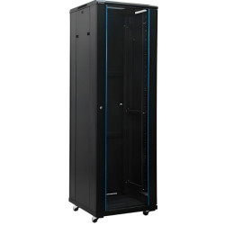 Komutacinė spinta 19'' pastatoma 42U 600x800x2055mm (juoda, nesurinkta, IP20) A2-6842 KS42U800X1000PASTAJI26842