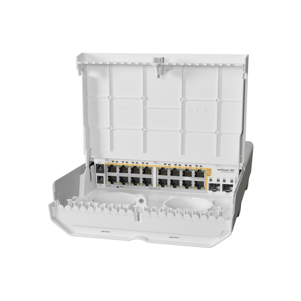 18 prievadų komutatorius Mikrotik Cloud Smart Switch CRS318-16P-2S+OUT MIKROTIKCRS31816P2SOUT