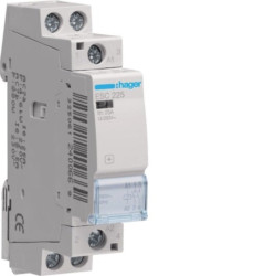 Kontaktorius Hager ESC225 (1P, 25A, 230V, 2NO, 1 mod.) HESC225
