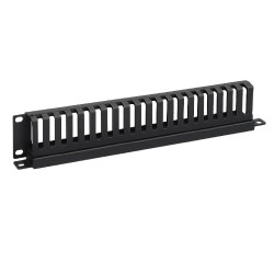 Kabelių sutvarkymo panelė&ndash;&scaron;ukos 19" 1U LK-CM-0041 (horizontali, 24 skyriai) PAN191ULKCM0041KASMET