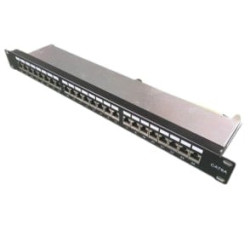 Komutacinė panelė 19" 1U FTP Cat5e LK-PP-013-A (24 prievadai, su kabelių laikikliu, 482.6x44x95 mm) TKP19LKPP013A
