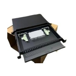 Optinė komutacinė panelė 19" 1U LK-ODF-011 (12xSC simplex, su kasete, termofitais, bėgeliais, 482x293 mm) KPODFLKODF011