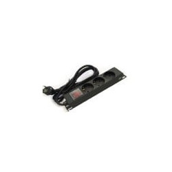 Maitinimo panelė LK-BL-G10G03S 10'' (3xSchuko, su jungikliu, 1.8m, 3x1.5mm&sup2;) ELLKBLG10G03S