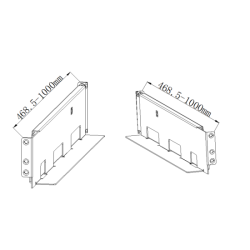 HIKVISION UPS bėgių rinkinys (skirtas 1kVA&ndash;10kVA UPS ir i&scaron;oriniams baterijų paketams) UPSRACKSLIDESR
