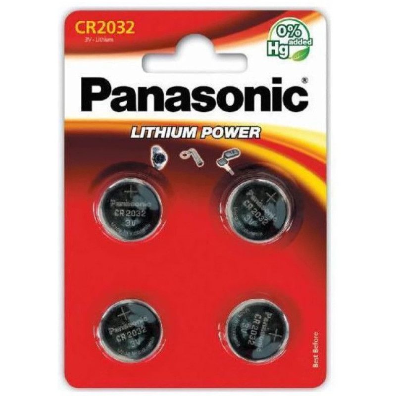 Baterija Panasonic Lithium CR2025 (4 vnt.) BATERIJACR2025