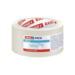 Pakavimo juosta TESA BASIC 50m x 48mm 58572-00000-00 VIZOTPAK50X48