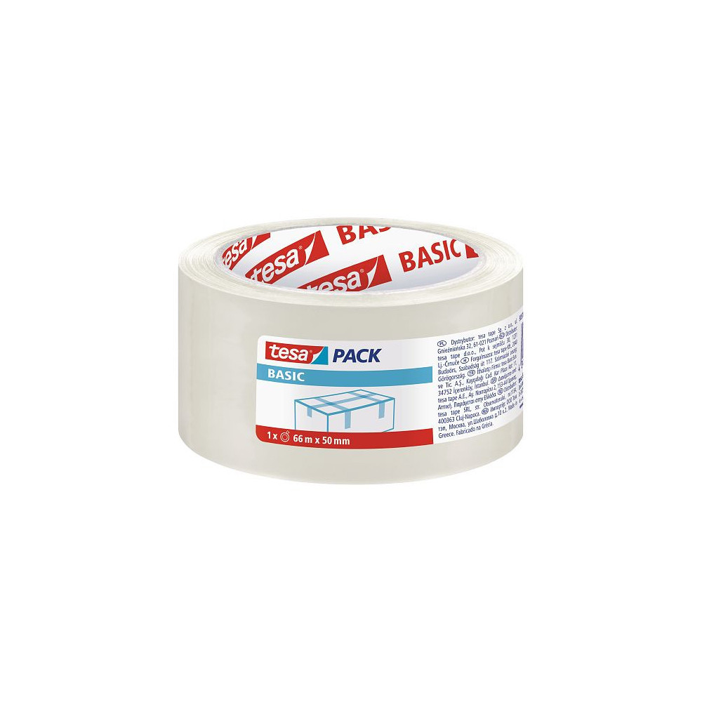Pakavimo juosta TESA BASIC 50m x 48mm 58572-00000-00 VIZOTPAK50X48
