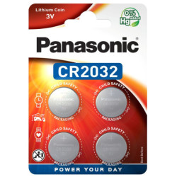 Baterija Panasonic Lithium CR2032 (4 vnt.) BATERIJACR2032