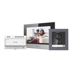 Hikvision telefonspynės 2 laidų komplektas DS-KIS702-P(B) PSMDSKIS702PB