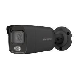 Hikvision bullet DS-2CD2047G2-LU F2.8 (juoda, 4 MP, 40 m. IR, ColorVu) KIP2CD2047G2LUF2.8B