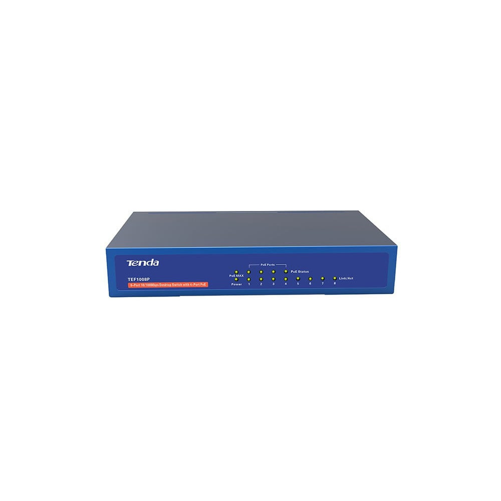 8 prievadų, 4 PoE komutatorius Tenda TEF1008P SWITHTEF1008P